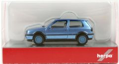 Herpa 034074-002 1/87 Ölçek VW Golf III VR6, Mavi, Sergilemeye Hazır Model Araç