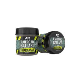AK Interactive 8072 100 gr. Demiryolu Balastı, 1/35 Ölçek için, Diorama Serisi Zemin Dokusu