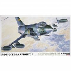 Hasegawa ST11 08061 1/32 Ölçek F-104G/S (World Starfıghter) Savaş Uçağı Plastik Model Kiti