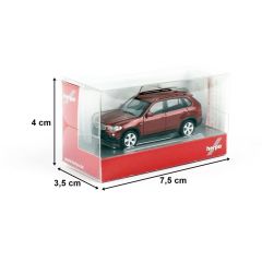 Herpa 033695-006 1/87 Ölçek BMW X5, Kırmızı, Sergilemeye Hazır Model Araç