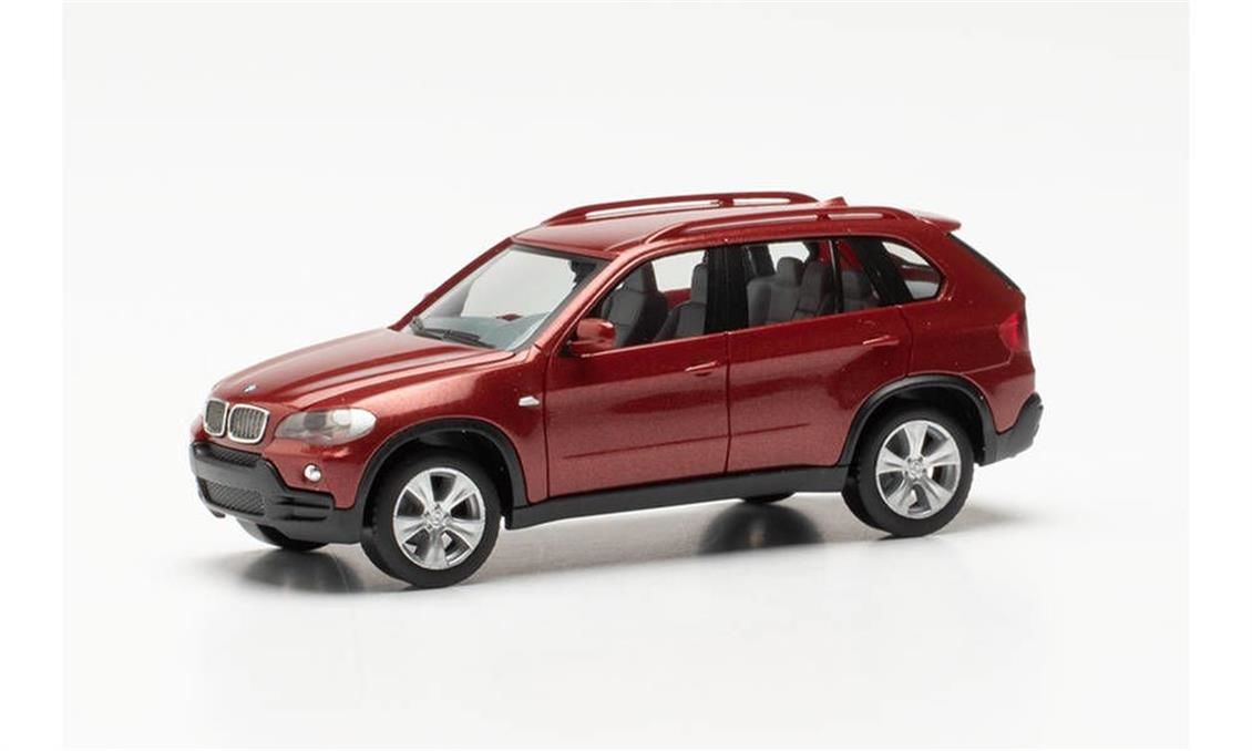 Herpa 033695-006 1/87 Ölçek BMW X5, Kırmızı, Sergilemeye Hazır Model Araç