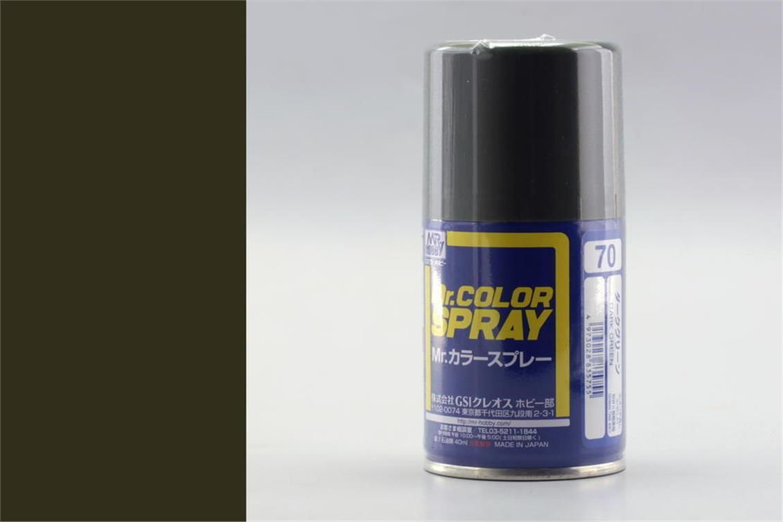 Gunze S070 100 ml. Dark Green, Sprey Mr.Color Serisi Maket Boyası