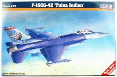 Mistercraft D105 1/72 F-16C-42 (Tulsa Yerlileri) Savaş Uçağı Demonte Plastik Maketi