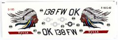 Mistercraft D105 1/72 F-16C-42 (Tulsa Yerlileri) Savaş Uçağı Demonte Plastik Maketi