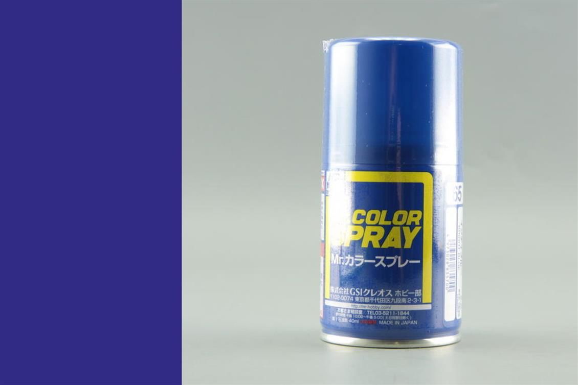 Gunze S065 100 ml. Bright Blue, Sprey Mr.Color Serisi Maket Boyası