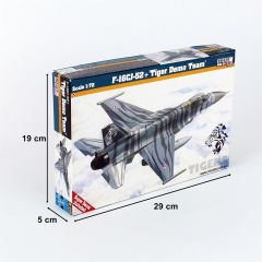 Mistercraft D115 1/72 F-16CJ-52+ (Kaplan Takımı) Savaş Uçağı Demonte Plastik Maketi