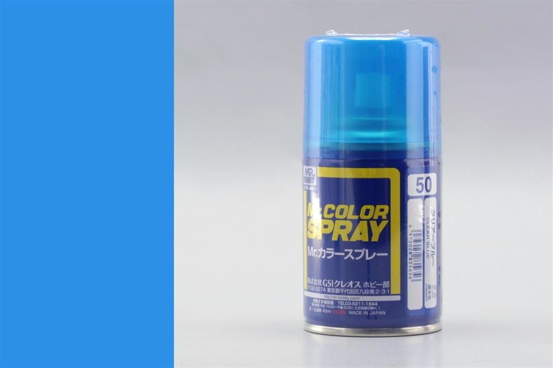 Gunze S050 100 ml. Clear Blue, Sprey Mr.Color Serisi Maket Boyası