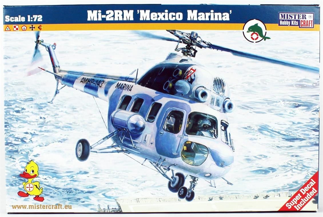 Mistercraft D150 1/72  Mi-2 (Meksika Donanması) Helikopteri Demonte Plastik Maketi