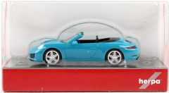 Herpa 028844-002 1/87 Ölçek Porsche 911 C2 Cabrio, Miami Mavisi, Sergilemeye Hazır Model Araç