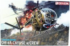 Dragon 3310 1/35 Ölçek OH-6A Cayuse Mürttebatlı Helikopter Plastik Model Kiti