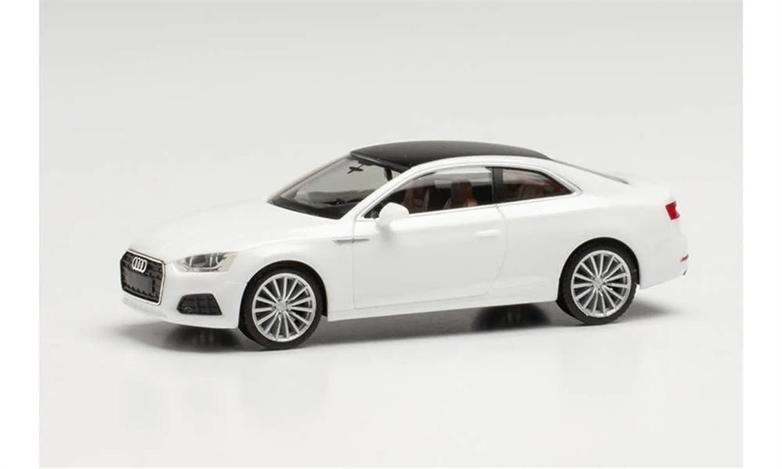 Herpa 028660-002 1/87 Ölçek Audi A5 Coupe, Beyaz, Sergilemeye Hazır Model Araç