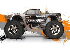SAVAGE X RTR 4.6 ROTOSTART SILVER/BLACK BODY
