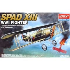 Academy 12446 1/72 WWI Spad XIII Savaş Uçağı Demonte Plastik Maketi