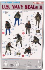 Dragon 3316 1/35 Ölçek Amerikan Donanması, Vietnam Seal Ekibi-2, Plastik Model Kiti