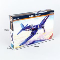 Mistercraft D205 1/72 F-4U-1A Corsair Savaş Uçağı Demonte Plastik Maketi