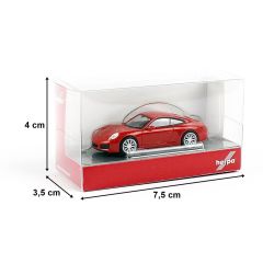 Herpa 028639-002 1/87 Ölçek Porsche 911 Carrera4S, Kırmızı,Sergilemeye Hazır Model Araç