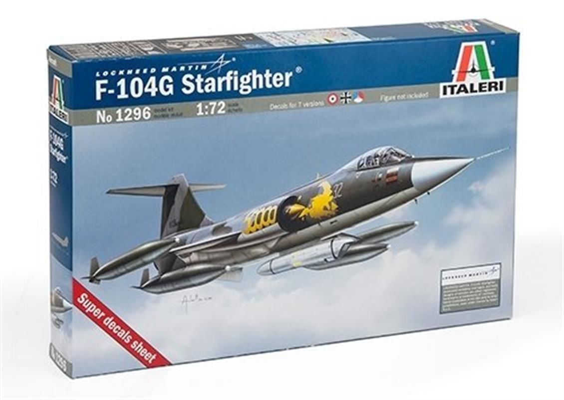 Italeri 1296S 1/72 F-104G Starfighter Savaş Uçağı Demonte Plastik Maketi