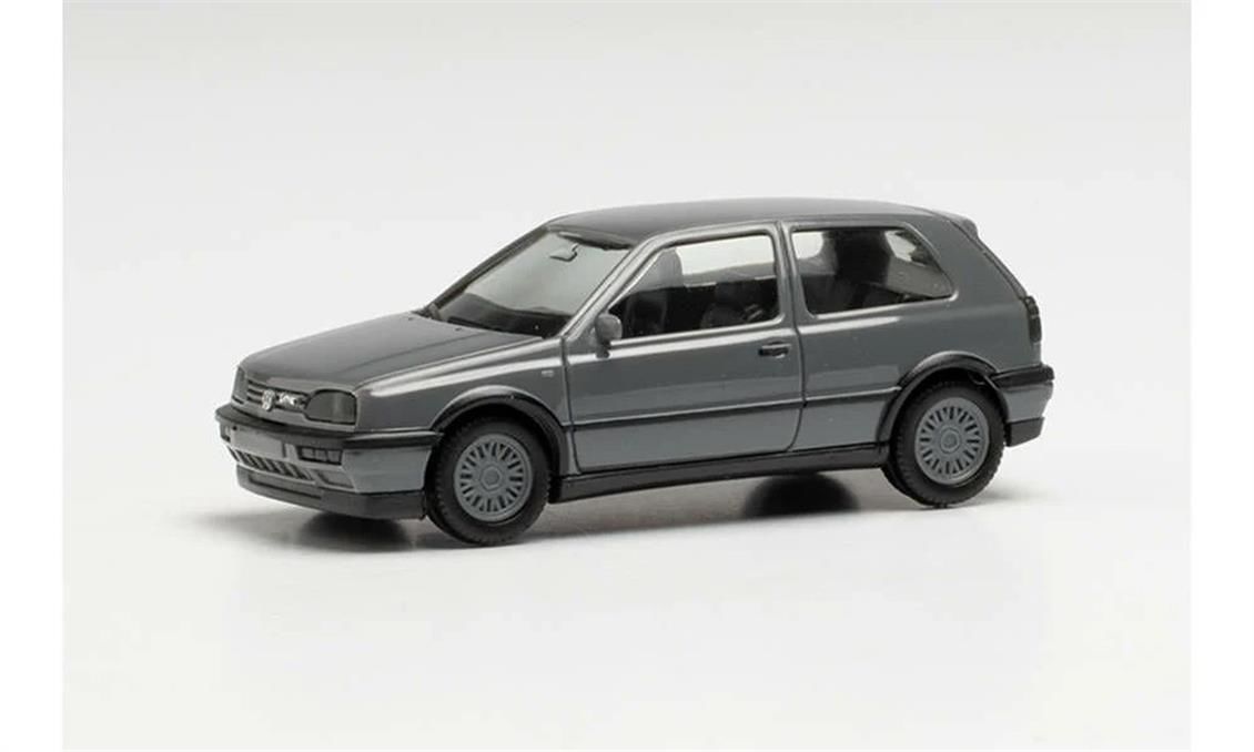 Herpa 024075-002 1/87 Ölçek VW Golf III VR6, Gri, Sergilemeye Hazır Model Araç