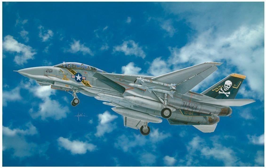 Italeri 2667S 1/48 F-14A Tomcat Savaş Uçağı Demonte Plastik Maketi