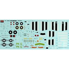 Academy 12464 1/72 P-51B Mustang Savaş Uçağı Demonte Plastik Maketi