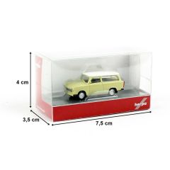 Herpa 020770-006 1/87 Ölçek Trabant 601 Universal, Yeşil, Sergilemeye Hazır Model Araç