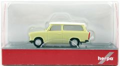 Herpa 020770-006 1/87 Ölçek Trabant 601 Universal, Yeşil, Sergilemeye Hazır Model Araç