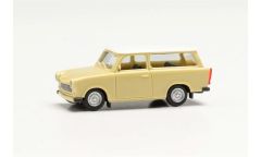 Herpa 020770-006 1/87 Ölçek Trabant 601 Universal, Yeşil, Sergilemeye Hazır Model Araç