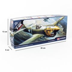 Academy 12468 1/72 P-40E Warhawk Savaş Uçağı Demonte Plastik Maketi