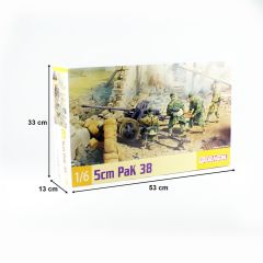 Dragon 75016 1/6 Ölçek 5cm PaK 38 Topu Plastik Model Kiti
