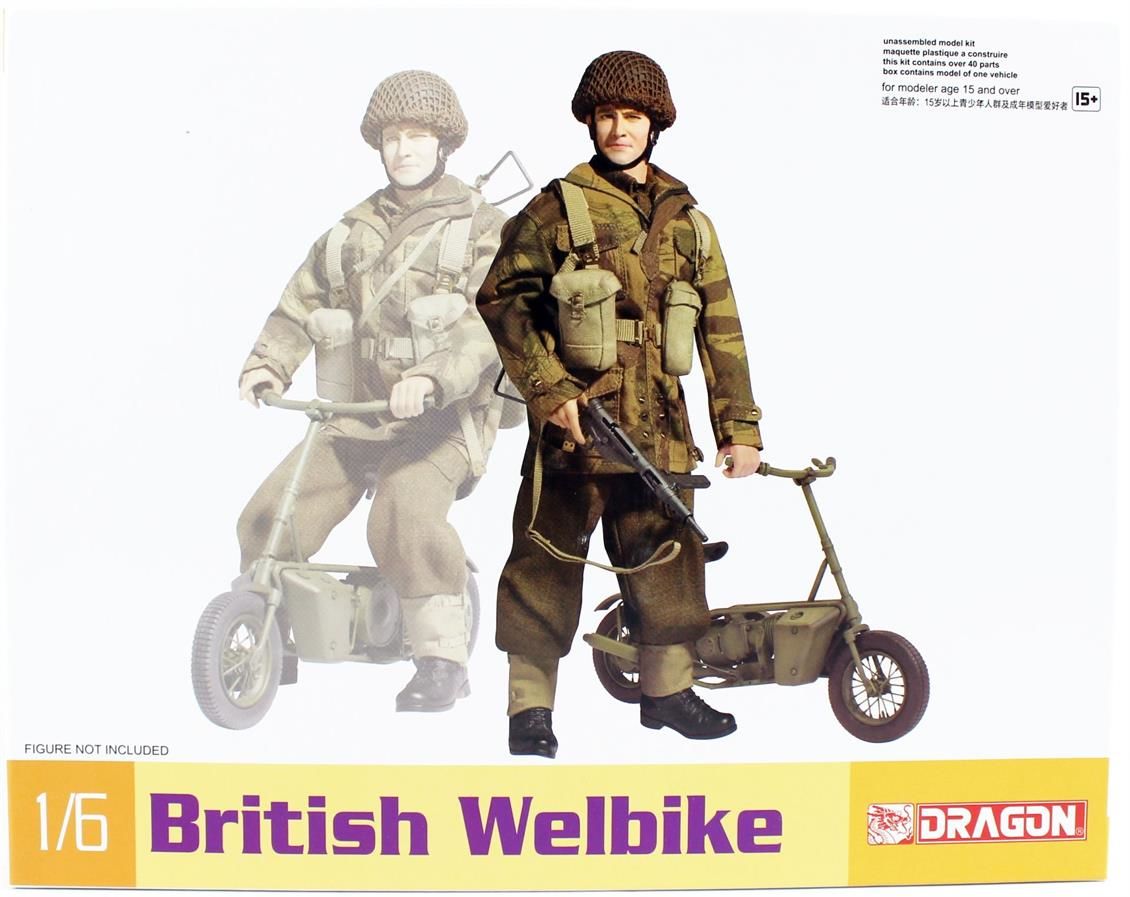Dragon 75034 1/6 Ölçek İngiliz Bisikleti (Welbıke) Plastik Model Kiti