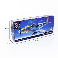 Academy 12485 1/72 P-51D Mustang Savaş Uçağı Demonte Plastik Maketi