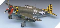 Academy 12492 1/72 P-47D Thunderbolt (Razor Back) Savaş Uçağı Demonte Plastik Maketi