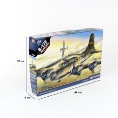Academy 12495 1/72 B-17F Flying Fortress (Memphis Belle) Savaş Uçağı Demonte Plastik Maketi