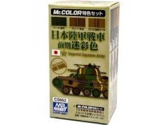 Gunze CS662 3x10 ml. Japanese Tank Color Early Version, Mr.Color Serisi Maket Boyası Seti