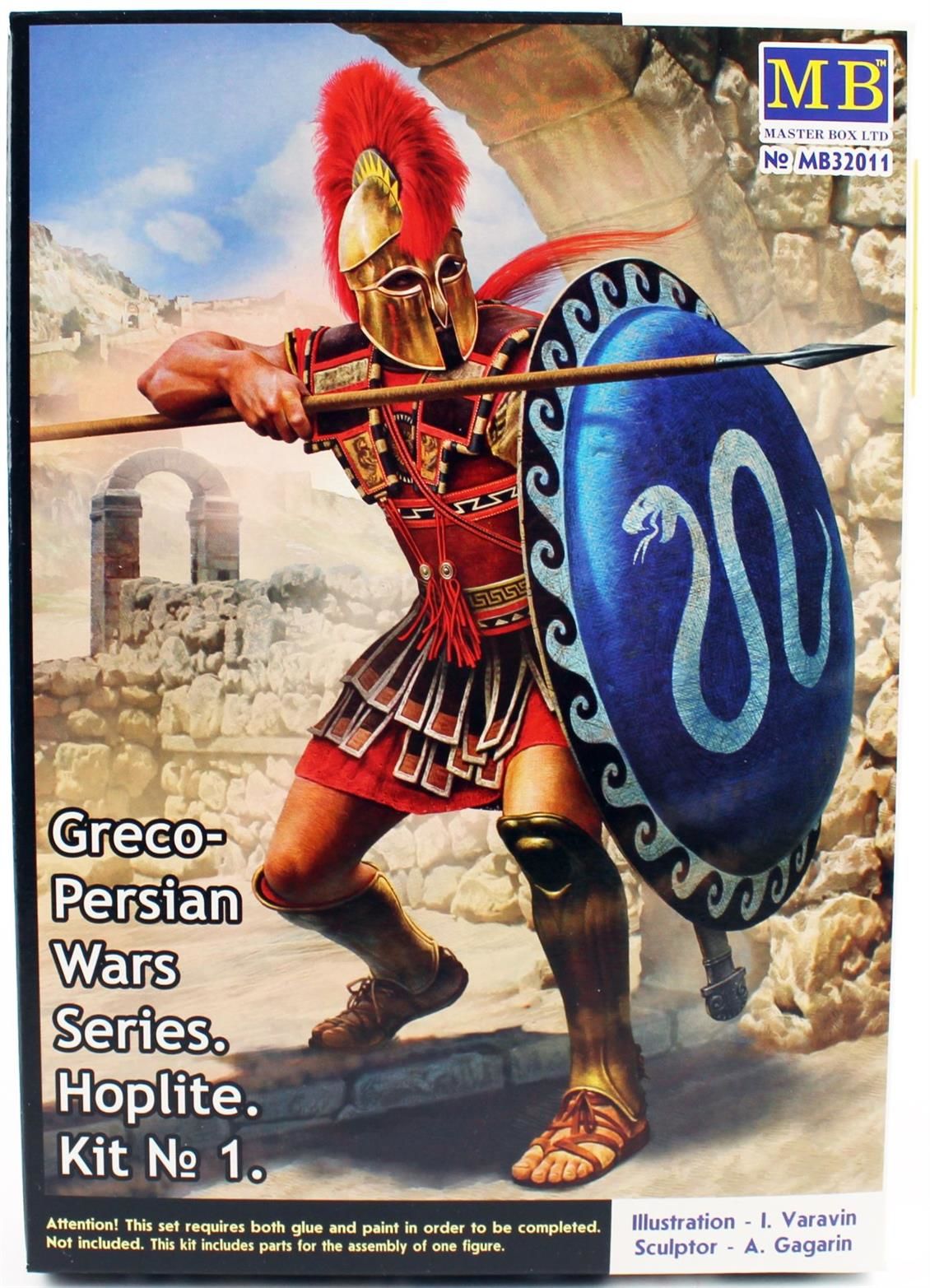 Masterbox  32011 1/32 Ölçek, Greko-Pers Savaşları Serisi, Kit.1 Hoplit, Plastik Figür Kiti
