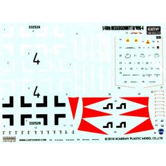 Academy 12228 1/48 Messerschmitt Bf109K-4 Savaş Uçağı Demonte Plastik Maketi