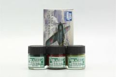 Gunze CS668 3x10 ml. Kawanishi N1K2-J, Mr.Color Serisi Maket Boyası Seti