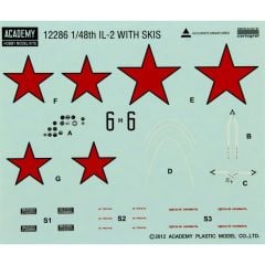 Academy 12286 1/48 IL-2 Stormovik W/SKIS Demonte Plastik Maketi