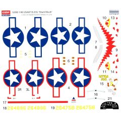 Academy 12290 1/48 B-25G Shark Mouth Savaş Uçağı Demonte Plastik Maketi