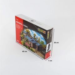 Faller 191769 1/87 3 Hatlı Lokomotif Evi Demonte Plastik Maketi