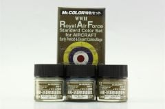 Gunze CS683 3x10 ml. Royal Air Force (WW II) Early, Mr.Color Serisi Maket Boyası Seti