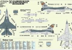 Mistercraft D106 1/72 F-16CJ-50 (79.Yıl 1918-97) Savaş Uçağı Demonte Plastik Maketi