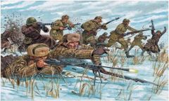 Italeri 6069S 1/72 WWII Kış Üniformalı Rus Piyade Askerleri Demonte Plastik Maketi