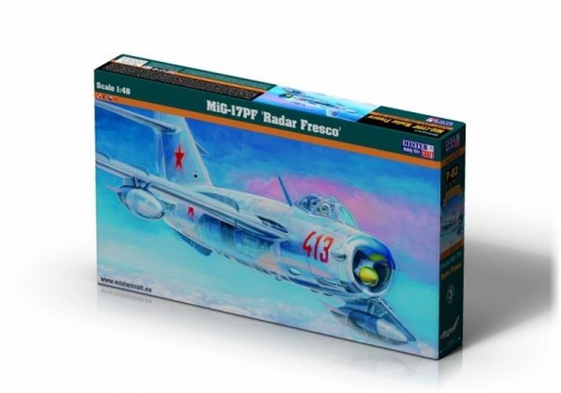 Mistercraft F003 1/48  Mig-17PF Radar Fresco Savaş Uçağı Demonte Plastik Maketi