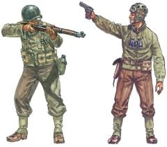 Italeri 6120S 1/72 WWII Amerikan Piyade Askerleri Demonte Plastik Maketi