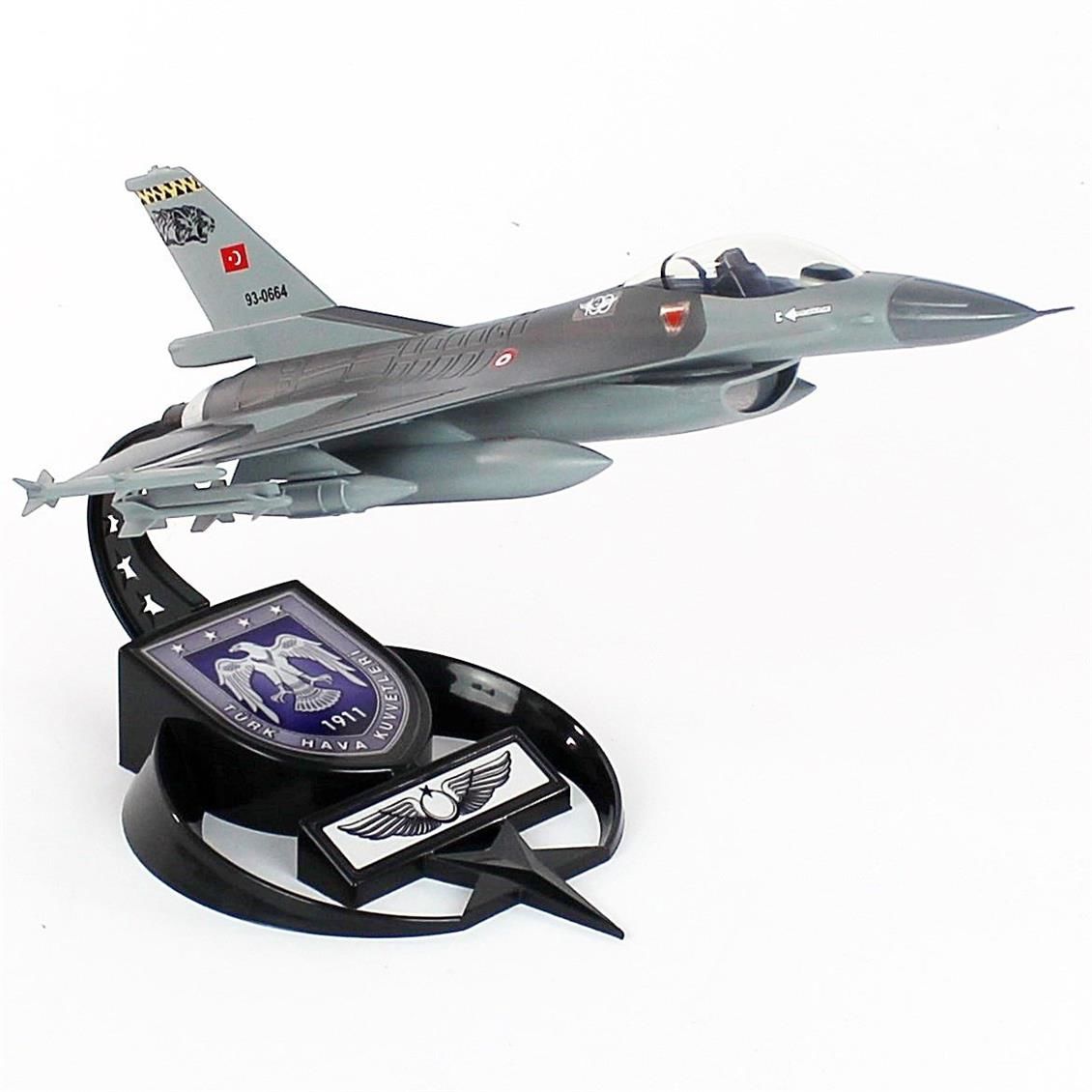 AkbaModel 1/48 F-16 Kaplan Filo Muharip Savaş Uçağı, Sergilemeye Hazır Standlı Model