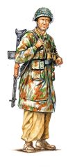 Italeri 6134S 1/72 WWII Alman Tropikal Üniformalı Askeri Paraşütçüleri Demonte Plastik Maketi