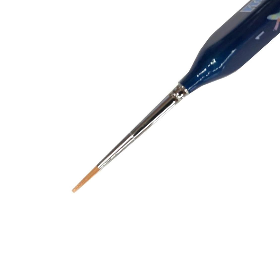 Kolibri 88801 Üçgen Mavi Saplı Boya Fırçası No:1