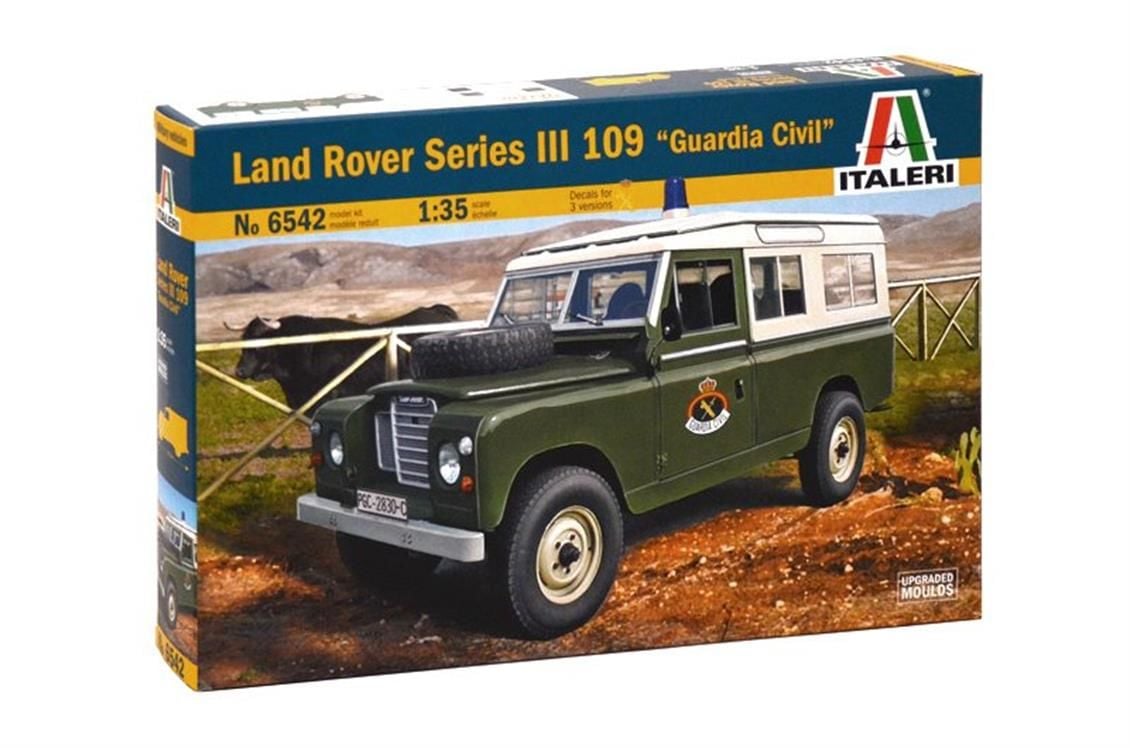Italeri 6542S 1/35 Land Rover III 109 (Sivil Muhafız) Askeri Araç Demonte Plastik Maketi
