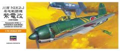Hasegawa A6 00136 1/72 Ölçek Kawanishi N1K2-J Shidenkai (George) Savaş Uçağı Plastik Model Kiti